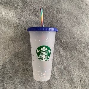 Starbucks rainbow confetti cup